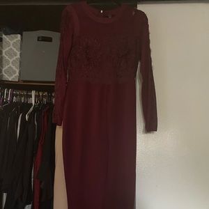 Burgundy jumpsuit